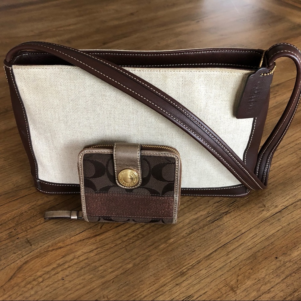 SPRING IS HERE! Coach Purse Bag w/Matching Wallet